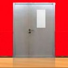 Противопожарные двери (остекленные) двупольные